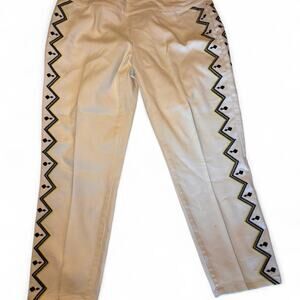 Bisou Bisou Michelle Bohbot White Pants - Size 14